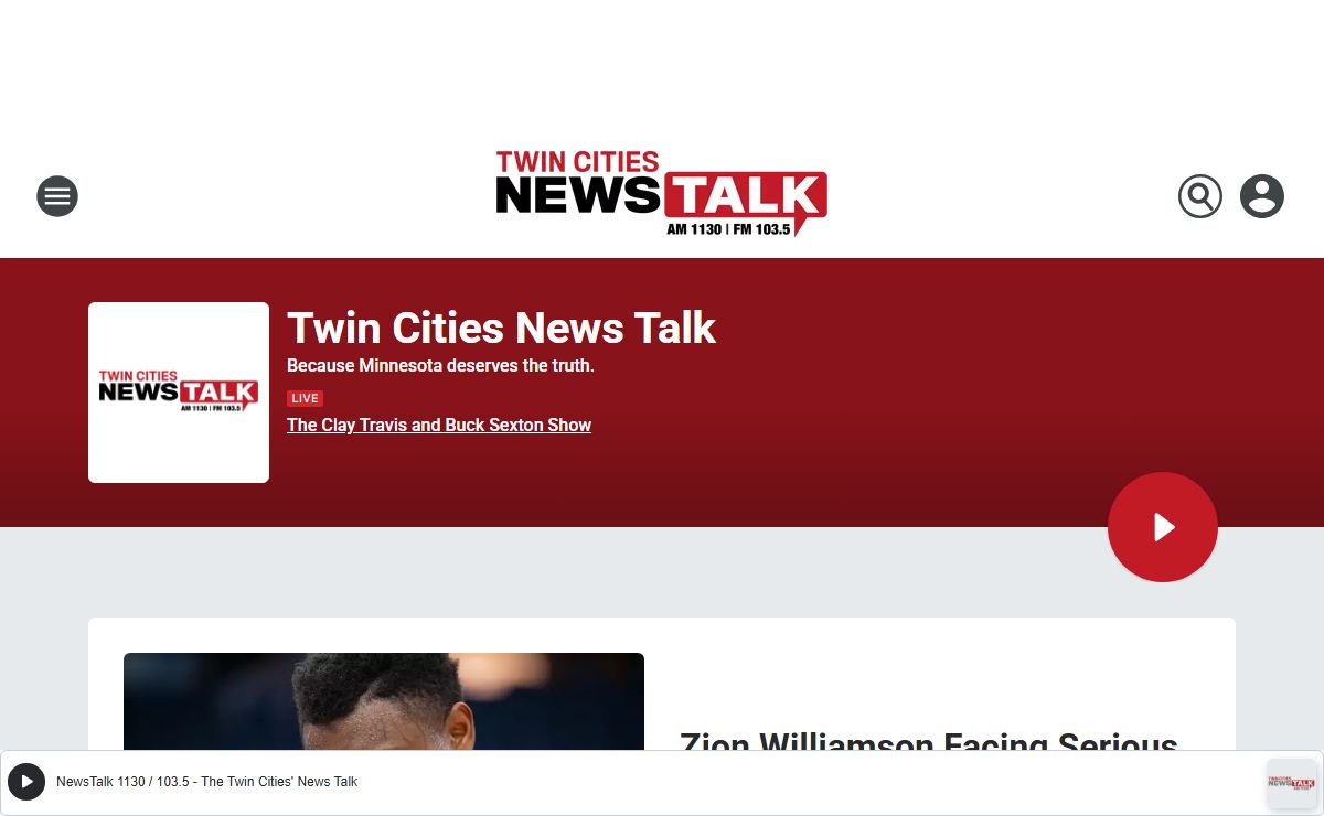 Twin Cities News Talk - Because Minnesota deserves the truth.