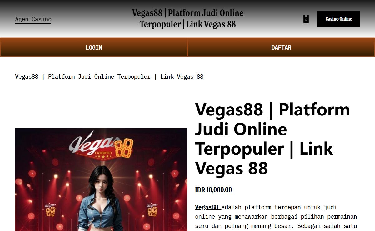 Vegas88 | Platform Judi Online Terpopuler | Link Vegas 88