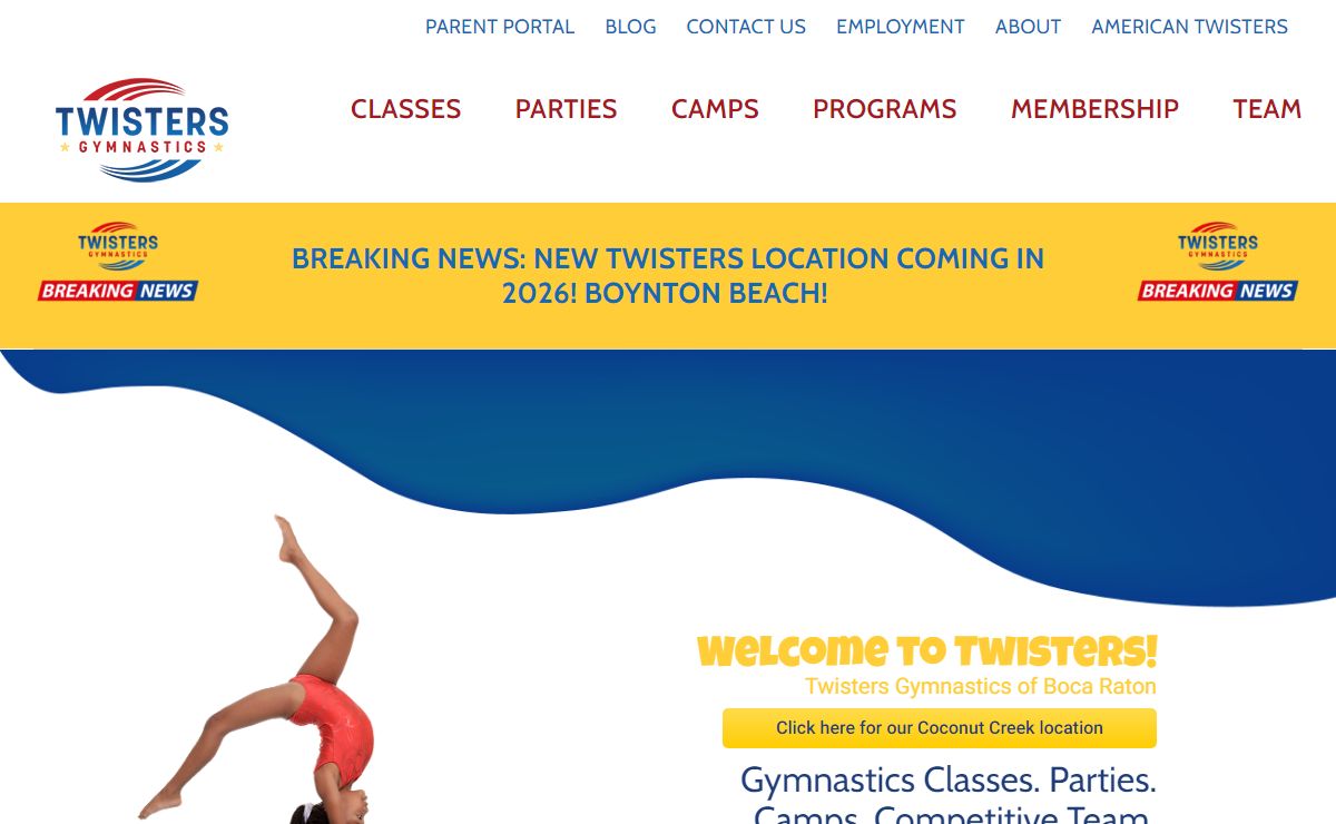 Home - Twisters Gymnastics - Boca Raton
