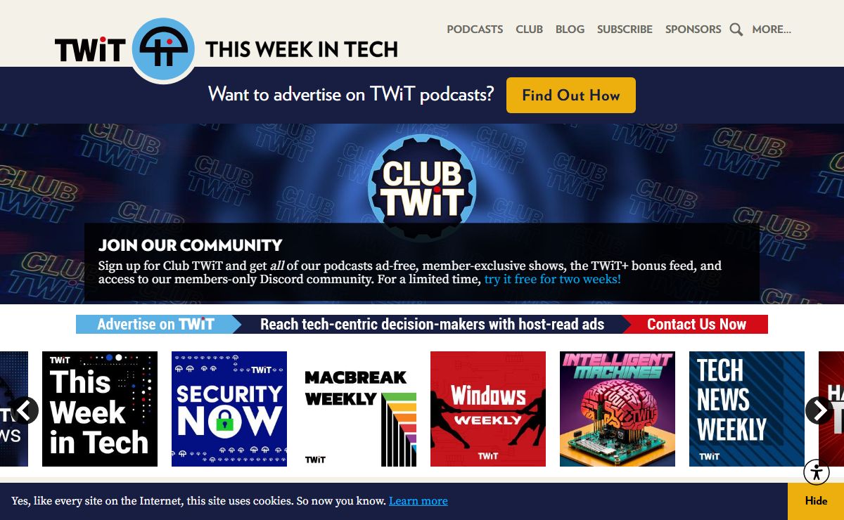 Tech Podcasts From People You Trust | This Week in Tech | TWiT