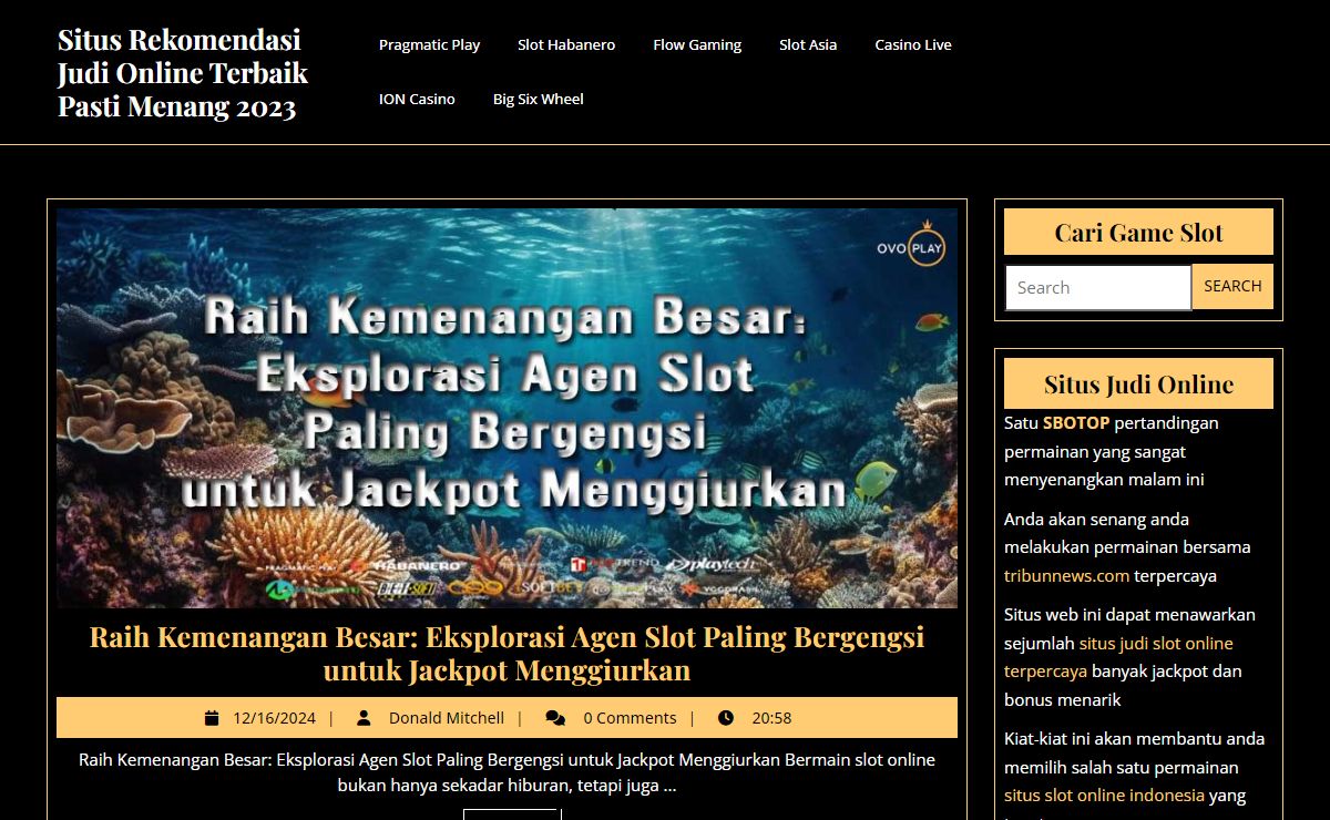 Situs Rekomendasi Judi Online Terbaik Pasti Menang 2023 - SBOBET, Slot Online, Togel, Poker, Dan Casino Online.