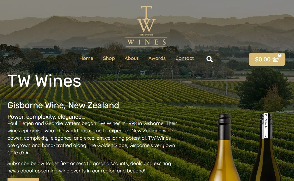 TW Wines – Hand-crafted premium Gisborne wine
