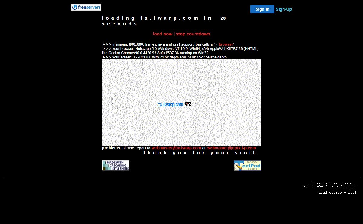 tx.iwarp.com - welcome