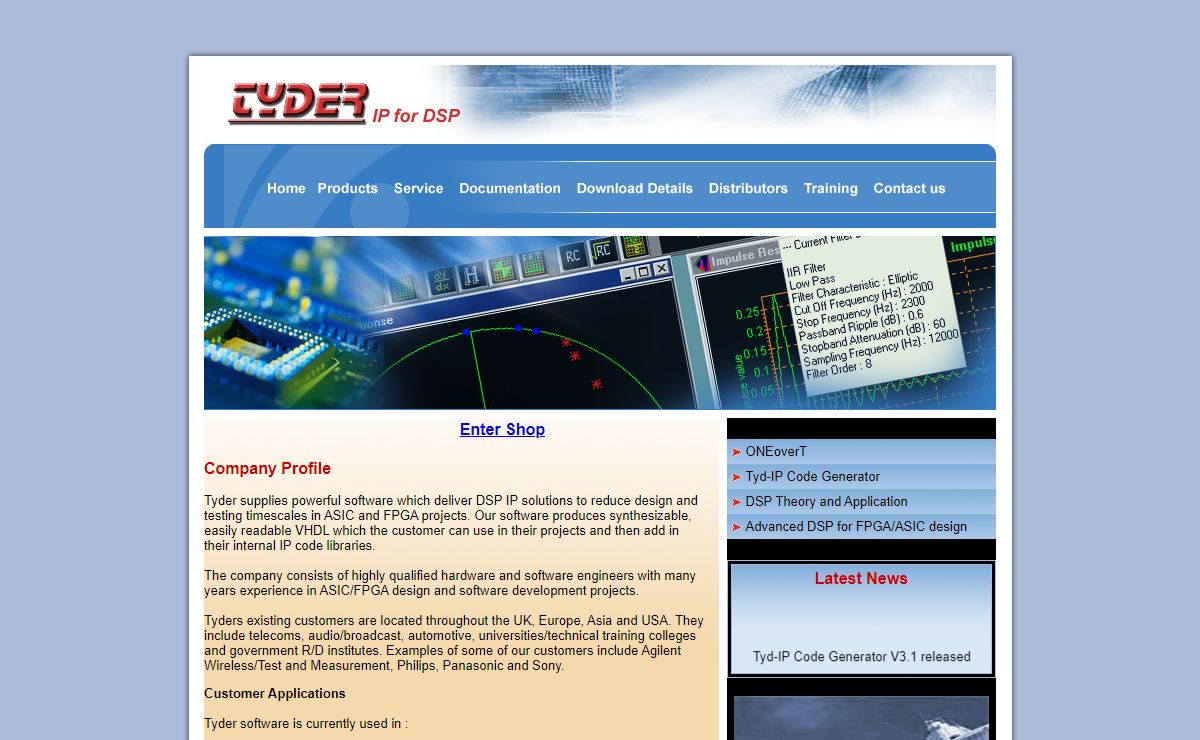 Tyder:::::IP for DSP:::::