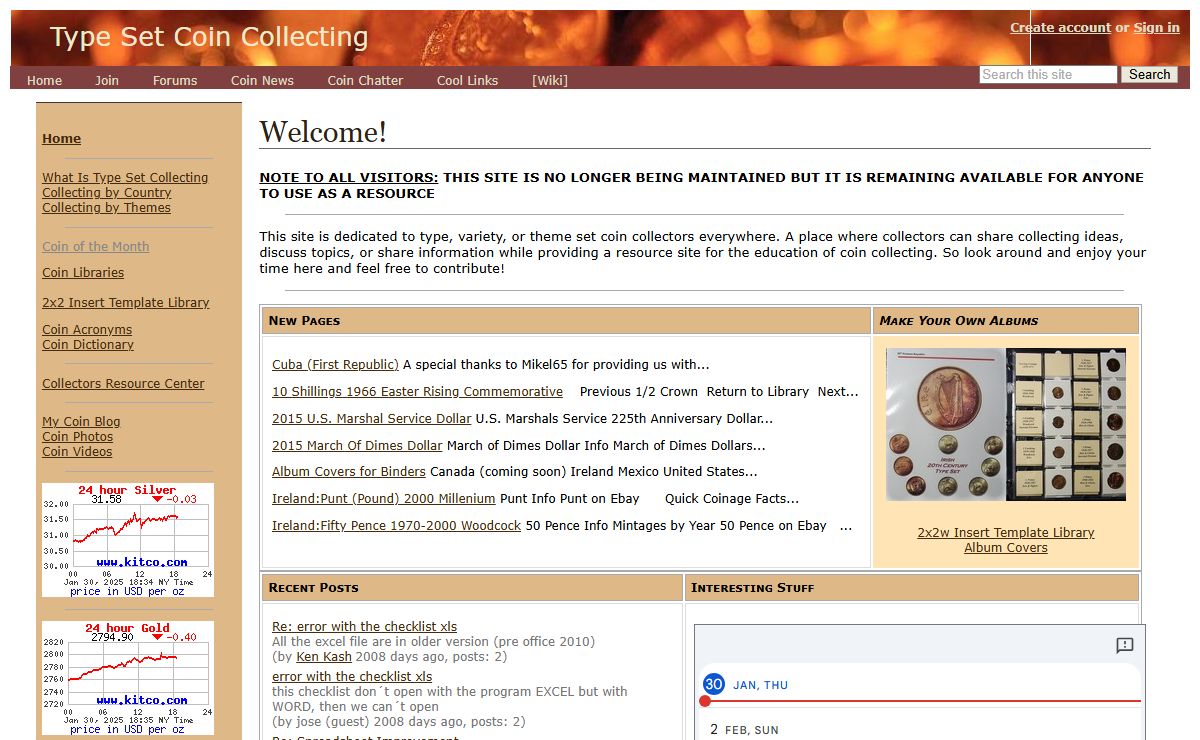 Welcome! - Type Set Coin Collecting