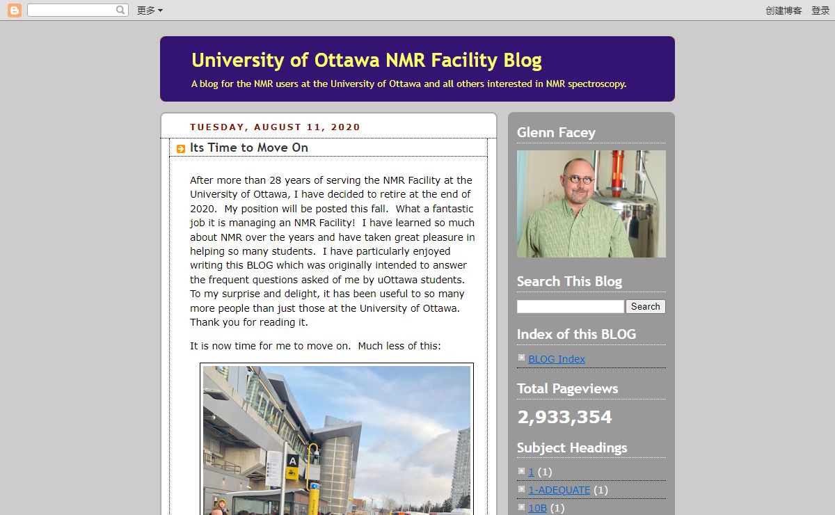 University of Ottawa NMR Facility Blog