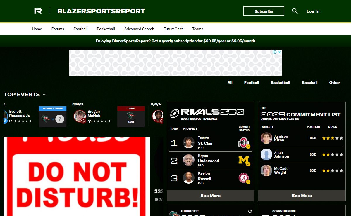 BlazerSportsReport: UAB Blazers Football & Basketball Recruiting