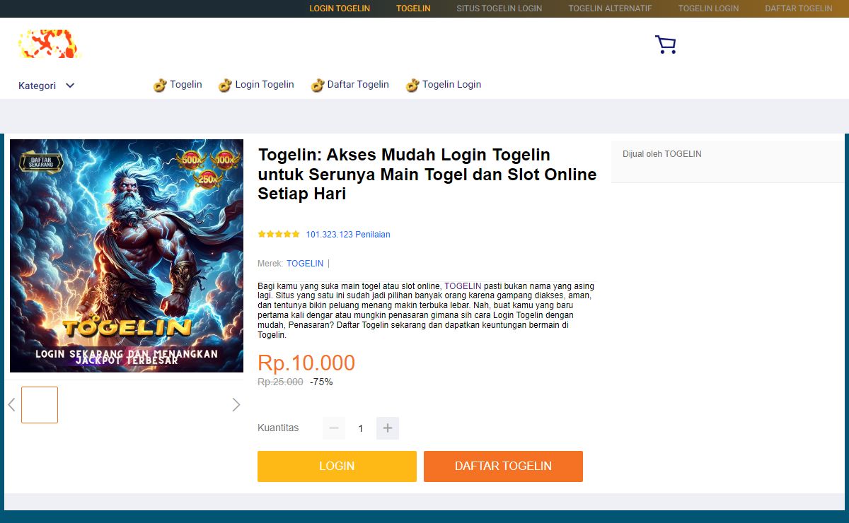 Togelin: Akses Mudah Login Togelin untuk Serunya Main Togel dan Slot Online Setiap Hari