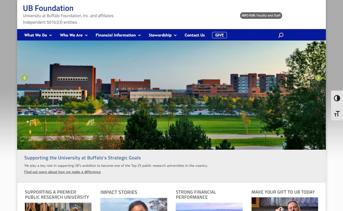 The UB Foundation supports the University at Buffalo