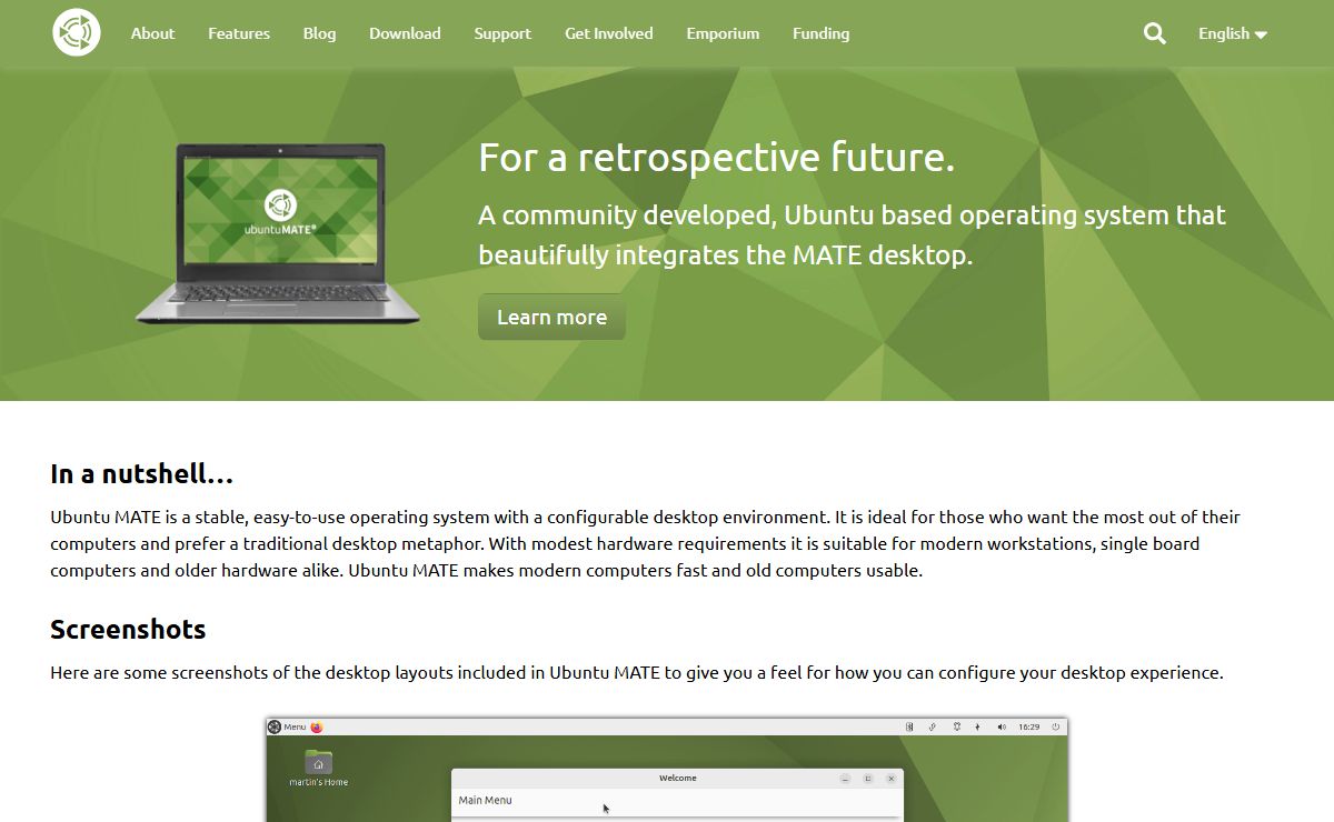 Ubuntu MATE | For a retrospective future