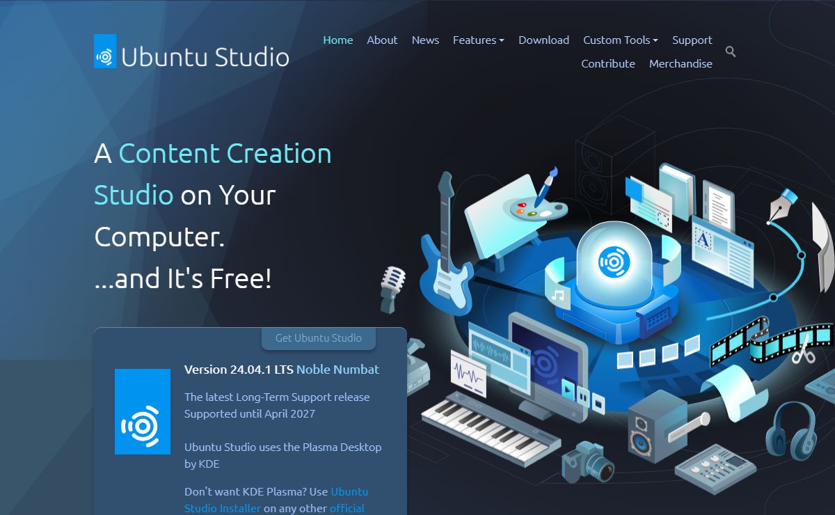 Ubuntu Studio – A free and open operating system for creative people.