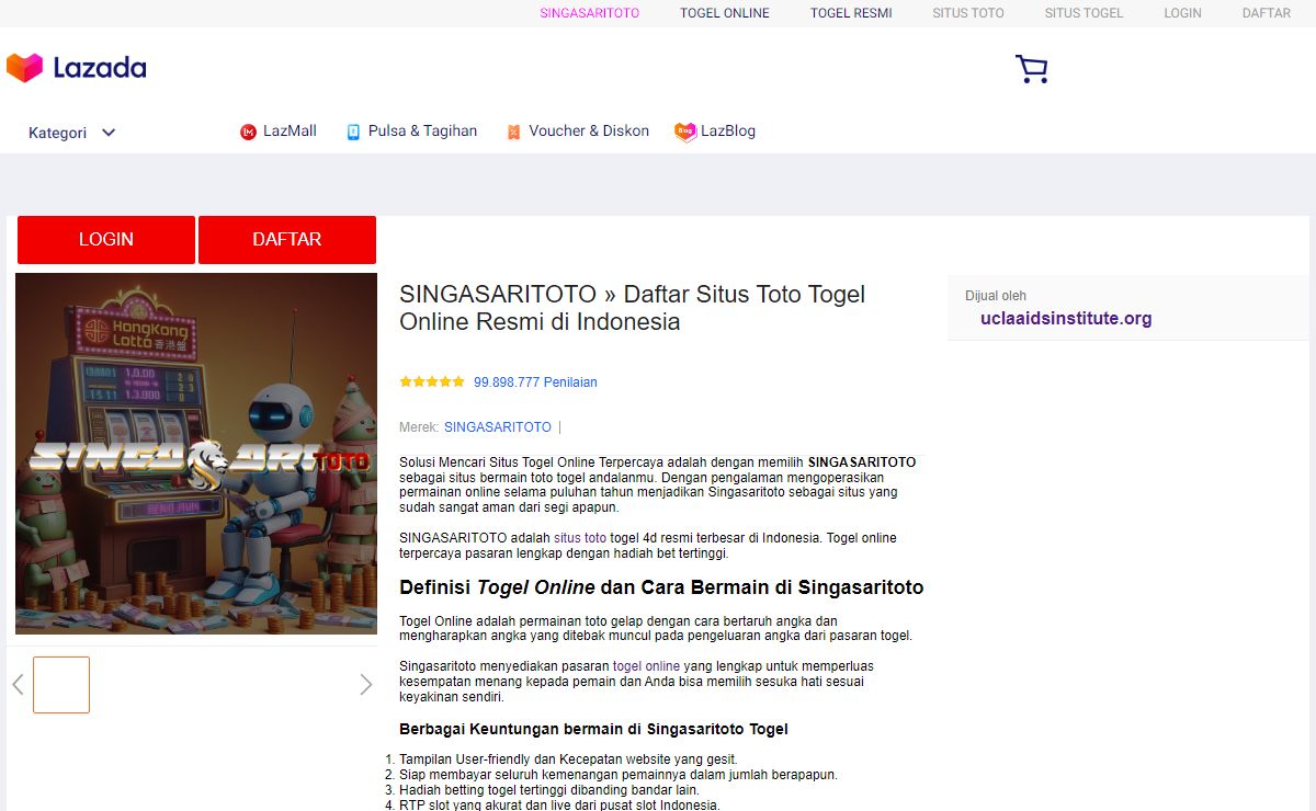 SINGASARITOTO » Daftar Situs Toto Togel Online Resmi di Indonesia