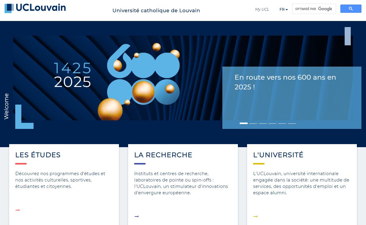 Université catholique de Louvain | UCLouvain
