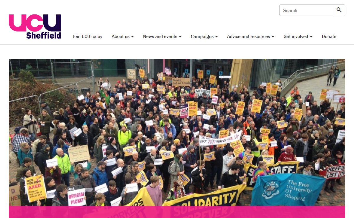 Sheffield UCU | The recognised trade union for academic and related staff