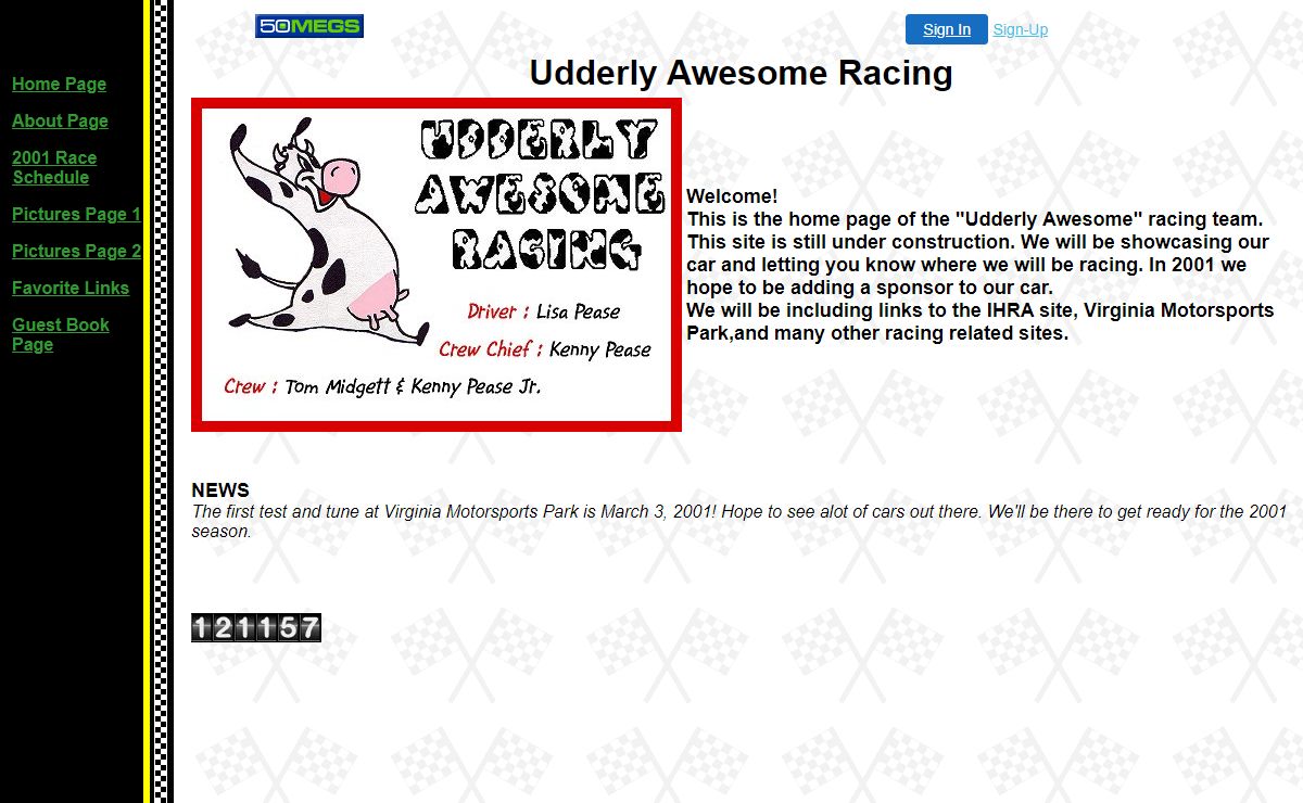 "Udderly Awesome" Drag Racing Team