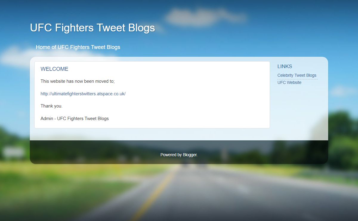 UFC Fighters Tweet Blogs