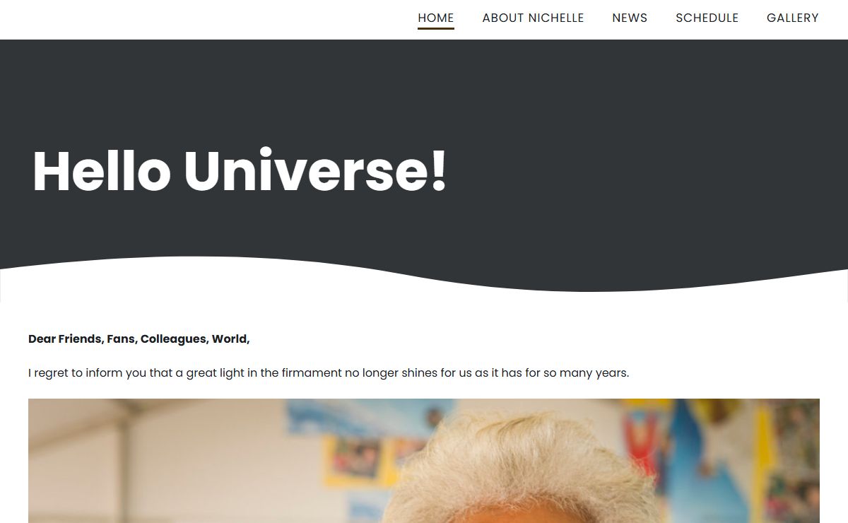 Uhura.com – Official Site of Nichelle Nichols