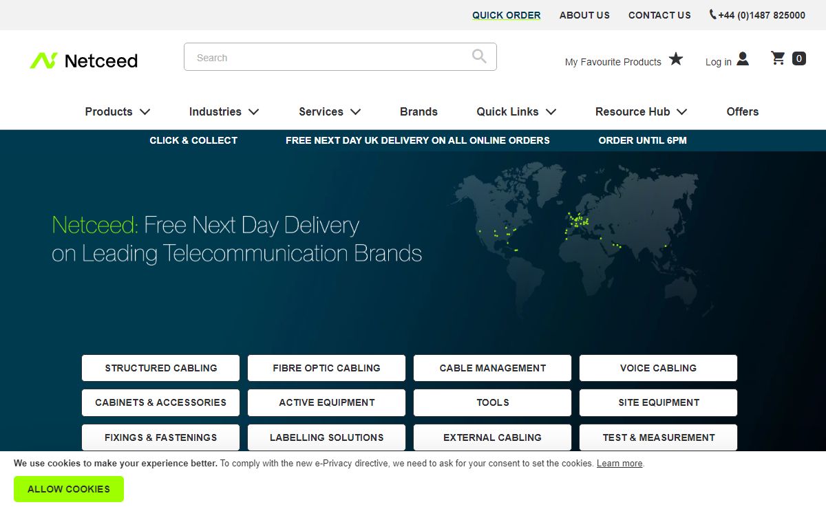 Fibre & Data Cabling Supplies, Equipment & Accessories | Netceed