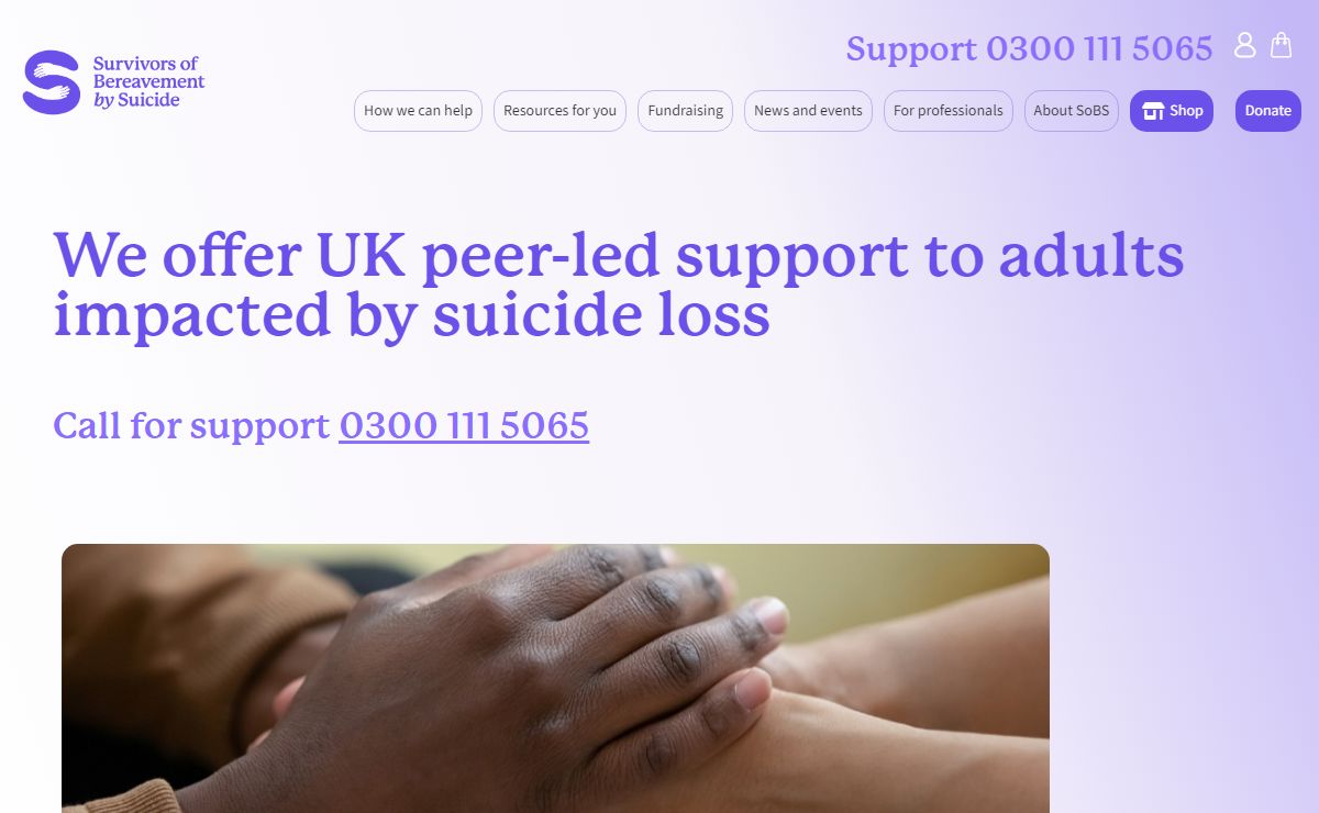 Survivors of Bereavement by Suicide - Overcoming the isolation of people bereaved by suicide
