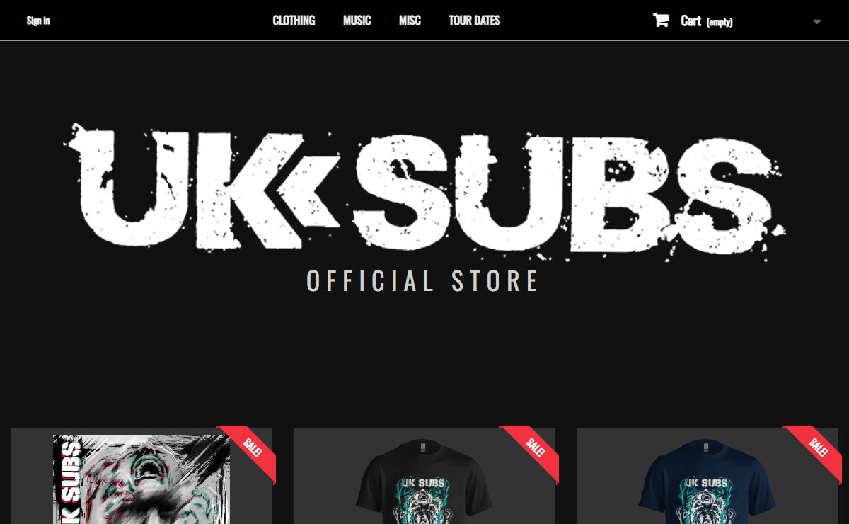 UK Subs Official Store