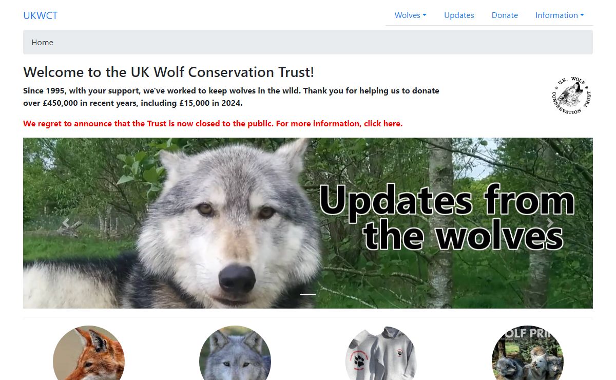 Home | The UK Wolf Conservation Trust