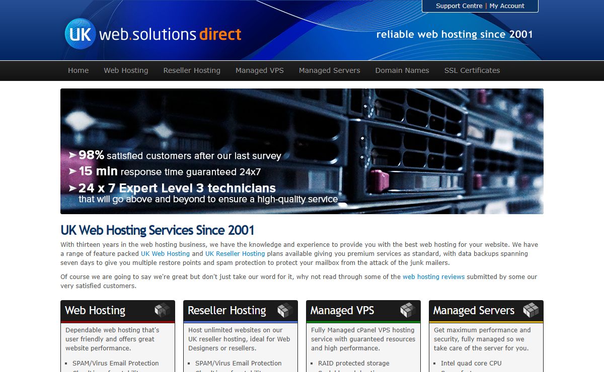 UK Web Hosting Service Provider Since 2001 - Fast Website Host