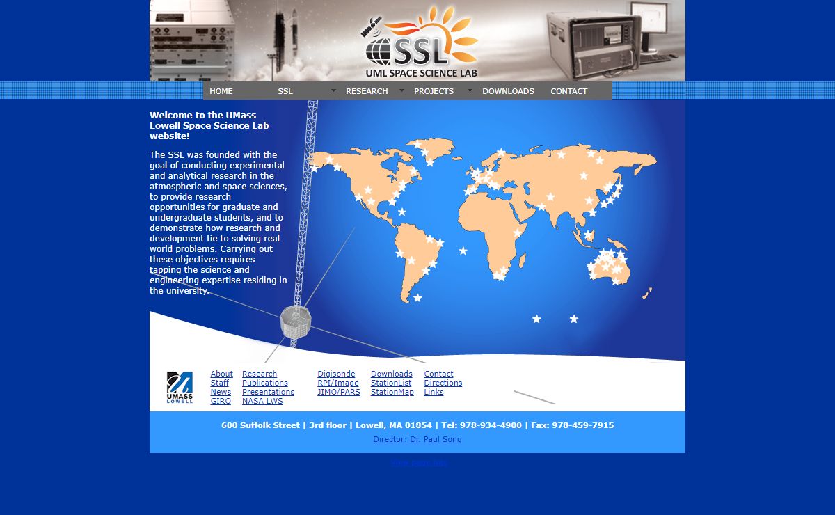 University of Mass Lowell, Space Science Laboratory
