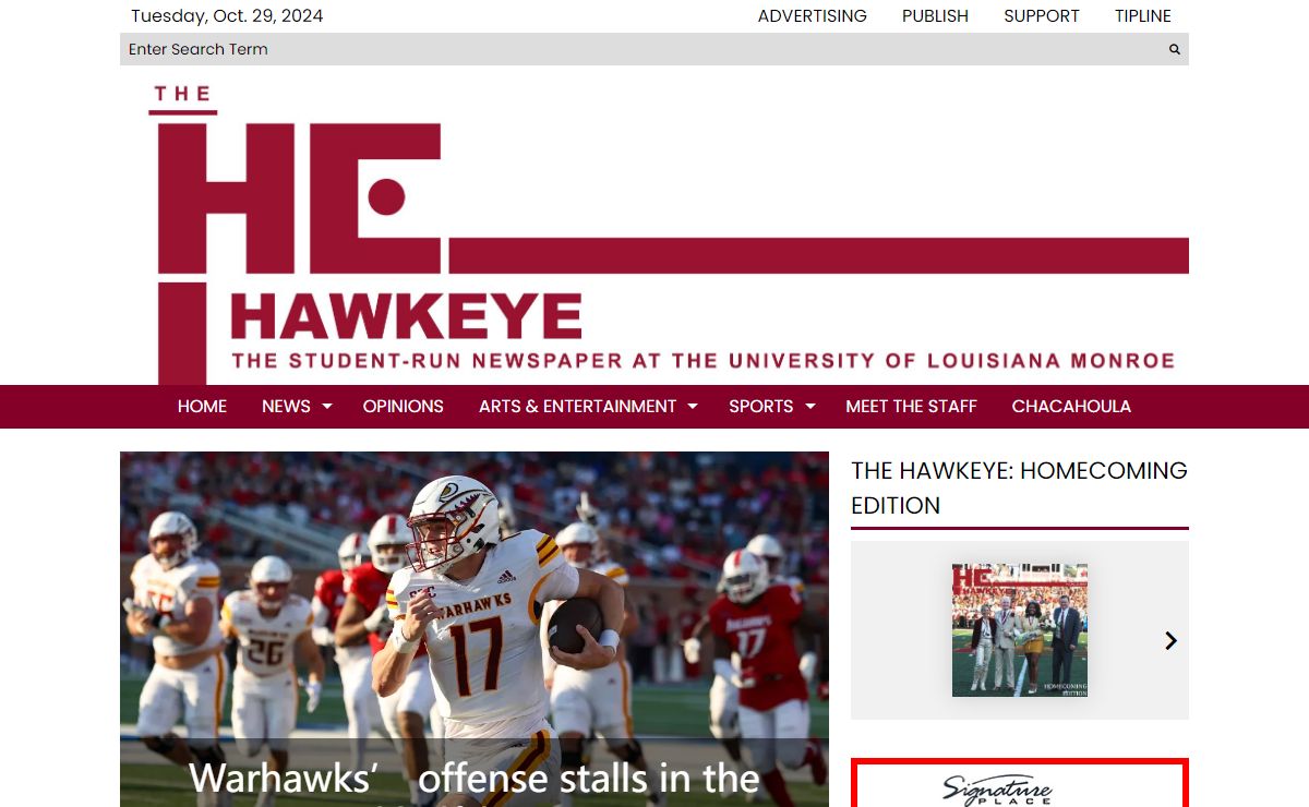 The Hawkeye – The Student News Site of University of Louisiana Monroe