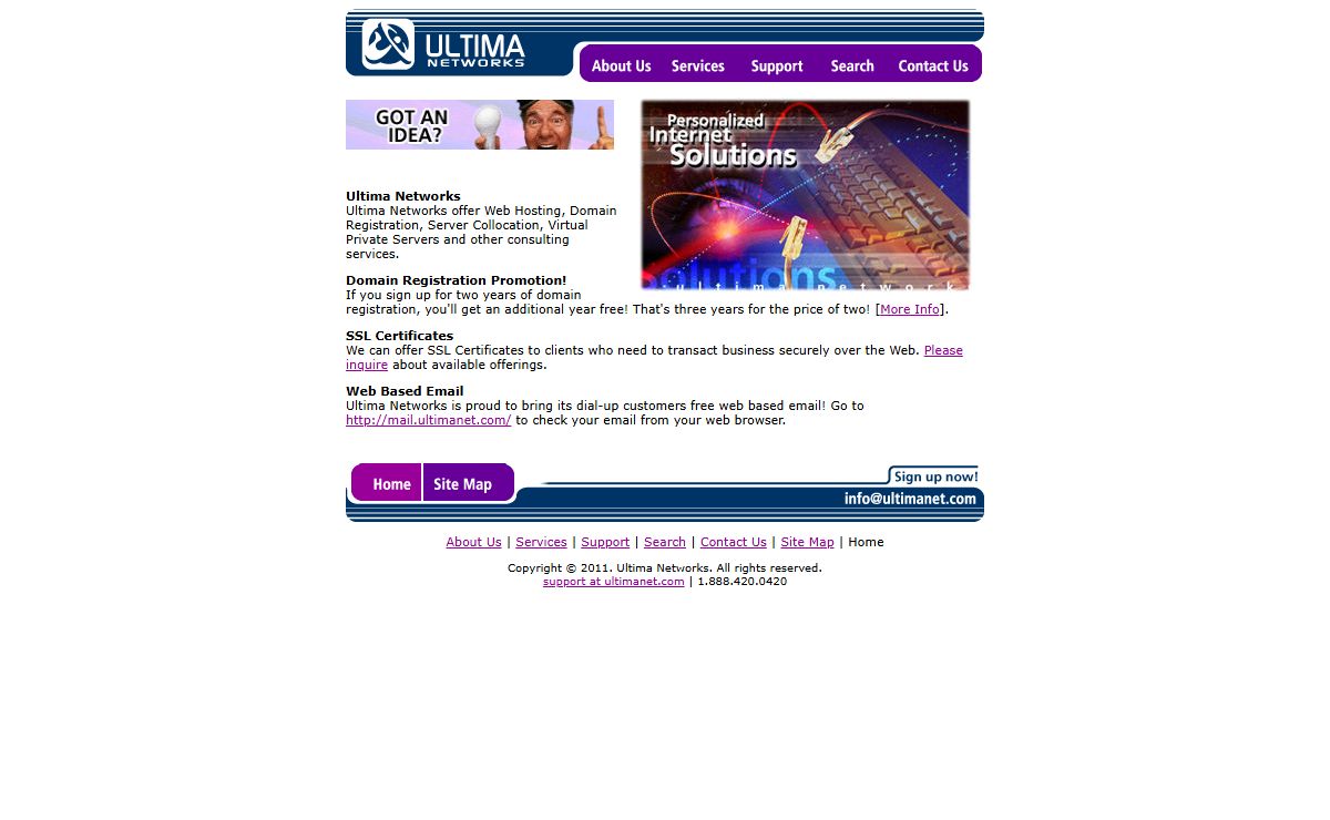 Ultima Networks - Your Friendly Internet Service Provider. Located in Salinas, CA... but serving cities across the US...