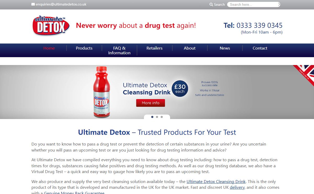 Ultimate Detox | Quality Drug Cleansing | Buy Online