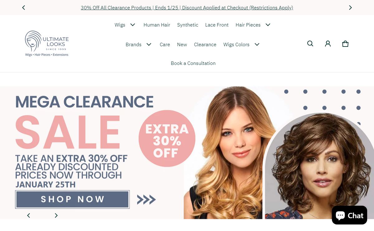 Ultimate Looks | Your Online Wig & Hair Piece Store