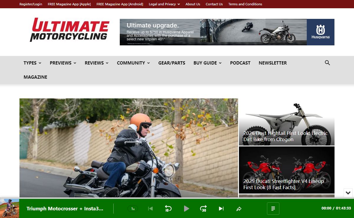 Read the Latest Motorcycle Reviews and News - Ultimate Motorcycling