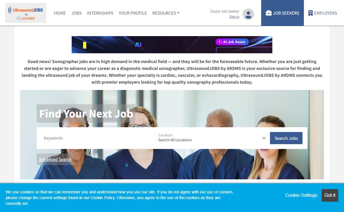 Sonographer Jobs – Find Jobs in Sonography | Ultrasound JOBS by ARDMS