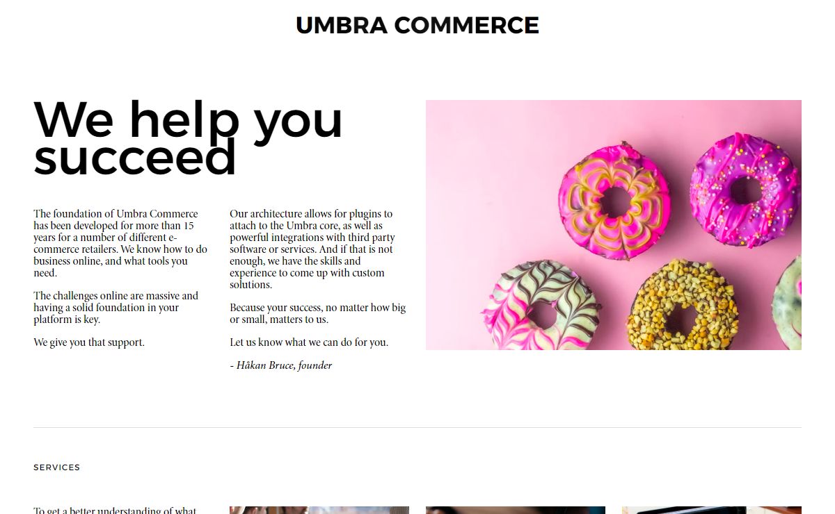 Umbra Commerce | Boutique e-commerce platform from Stockholm, Sweden