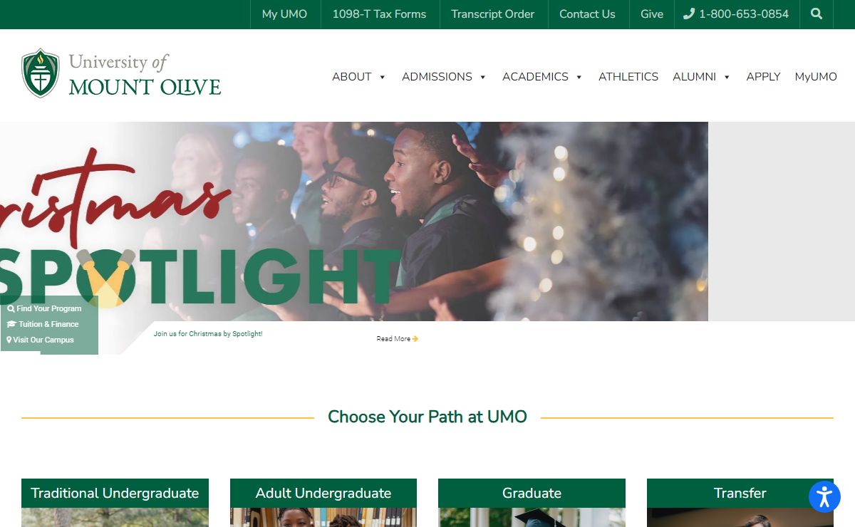 Home - University of Mount Olive