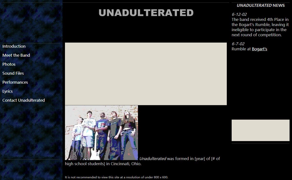 UNADULTERATED - Official Site