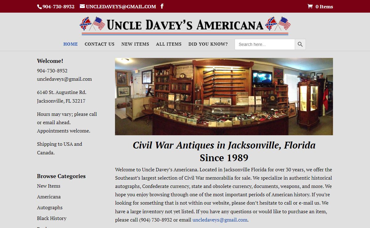 Home - Uncle Davey's Americana