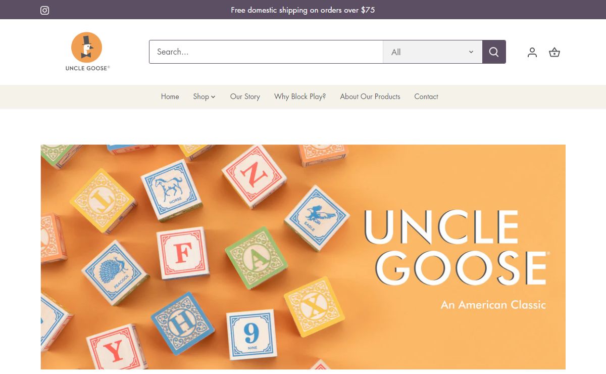 Wooden Block Toys - 100% Made in the USA | Uncle Goose
