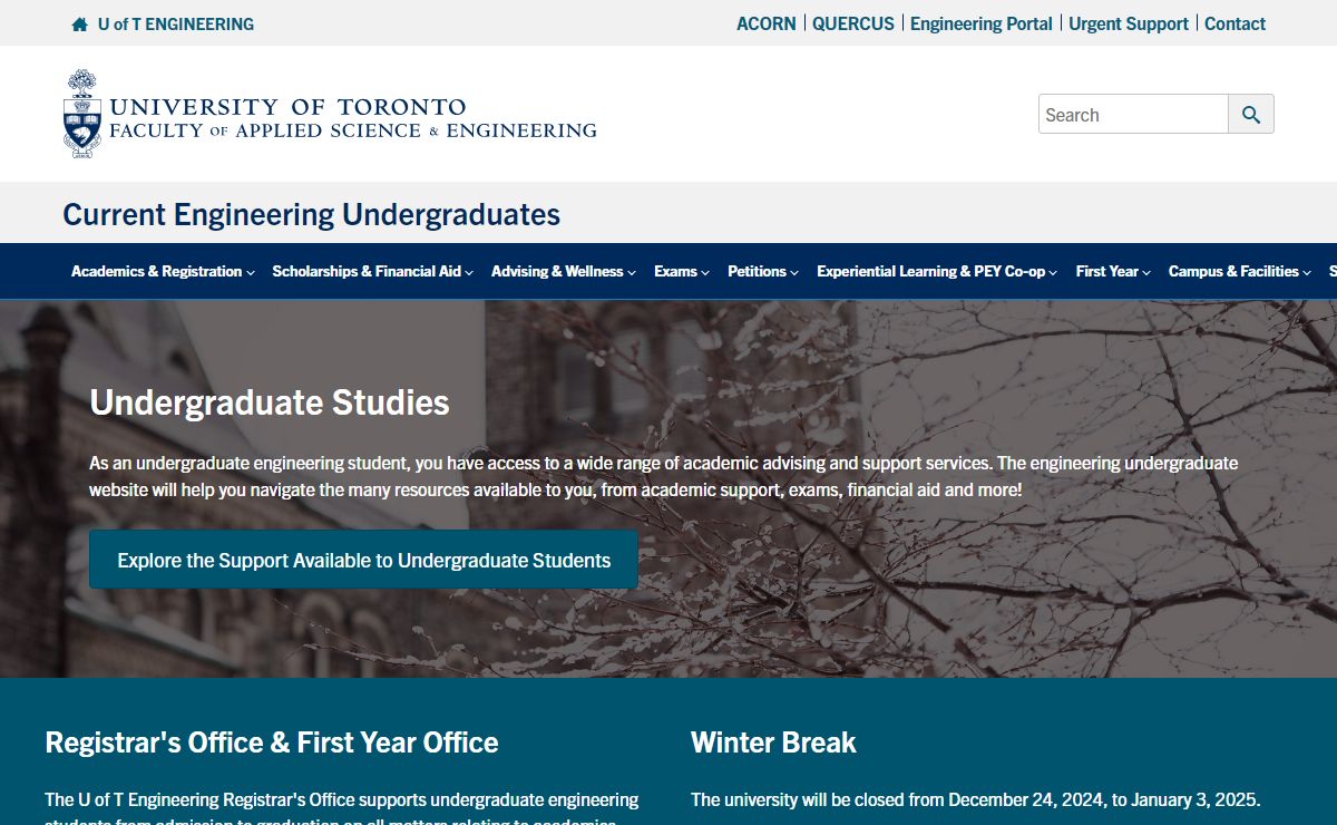 Home - Current Engineering Undergraduates
