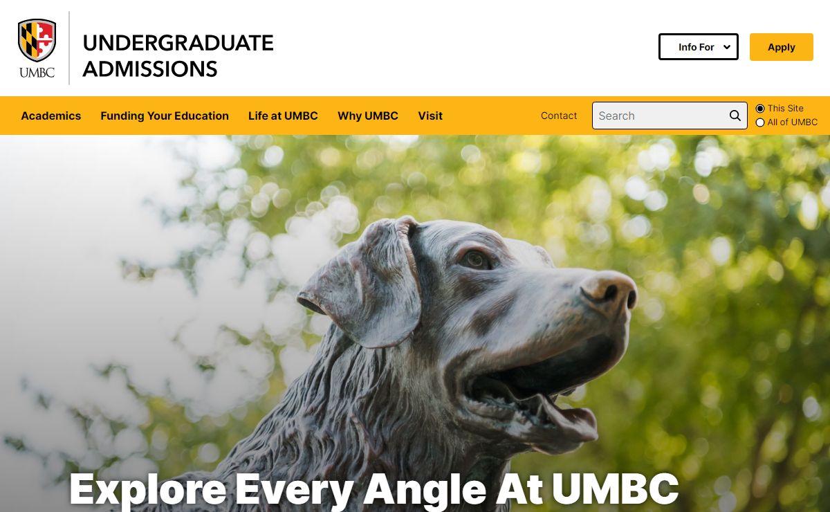 UMBC Undergraduate Admissions Home - UMBC