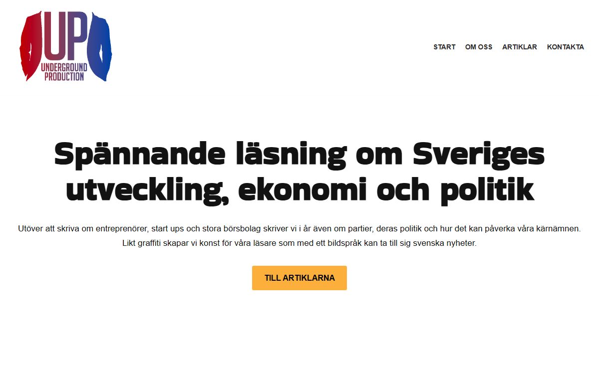 Sveriges Politik, Ekonomi och utveckling | UP