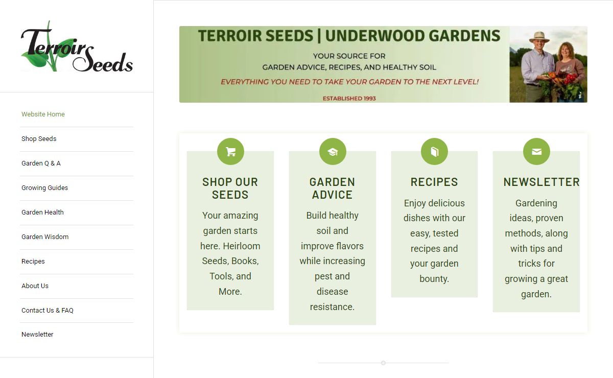 Grow a Great Garden with Terroir Seeds | Underwood Gardens