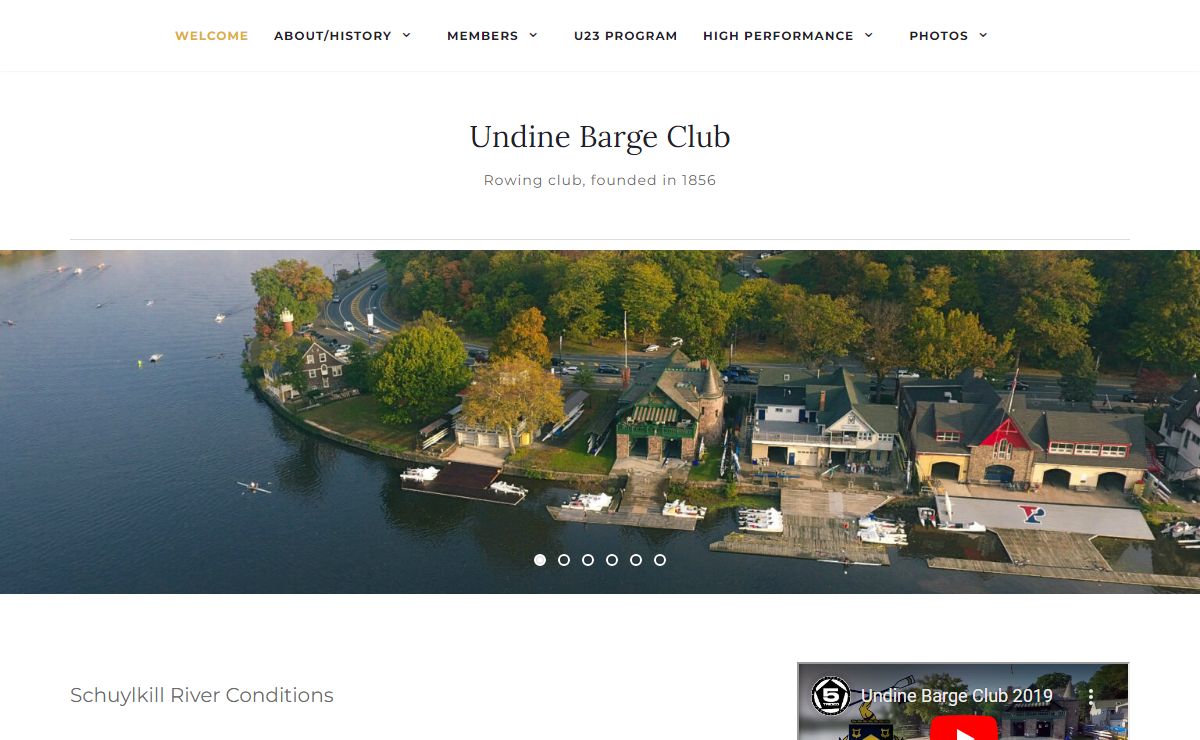 Undine Barge Club – Rowing club, founded in 1856