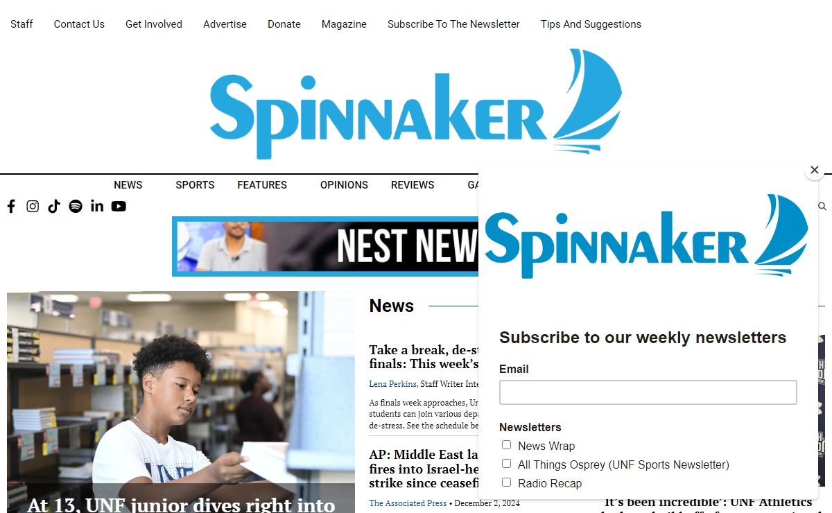 UNF Spinnaker - UNF's #1 Student-Run News Source