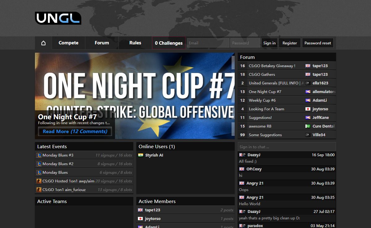 Home • UNGL — Universal Gaming League