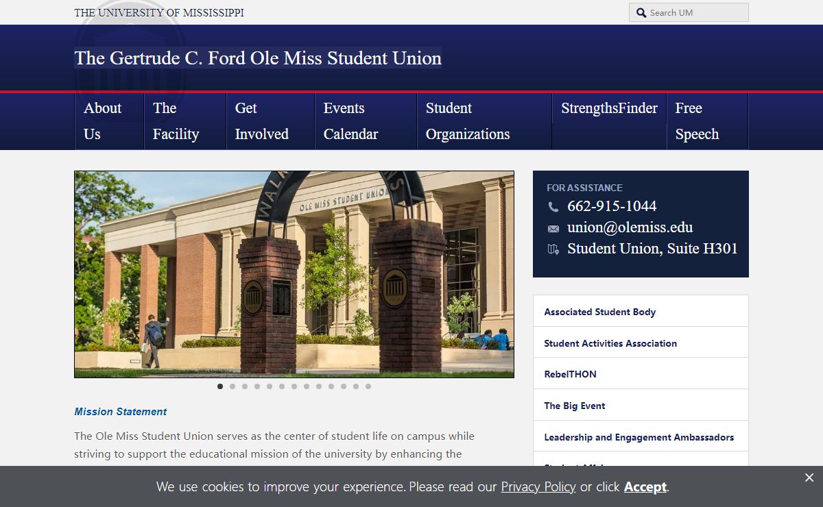 The Gertrude C. Ford Ole Miss Student Union | The University of Mississippi