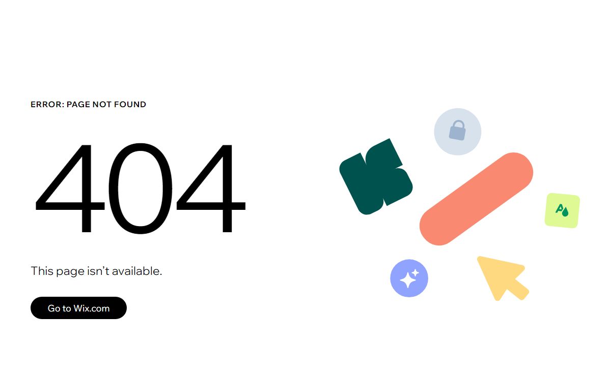404 Error: Page Not Found | Wix.com