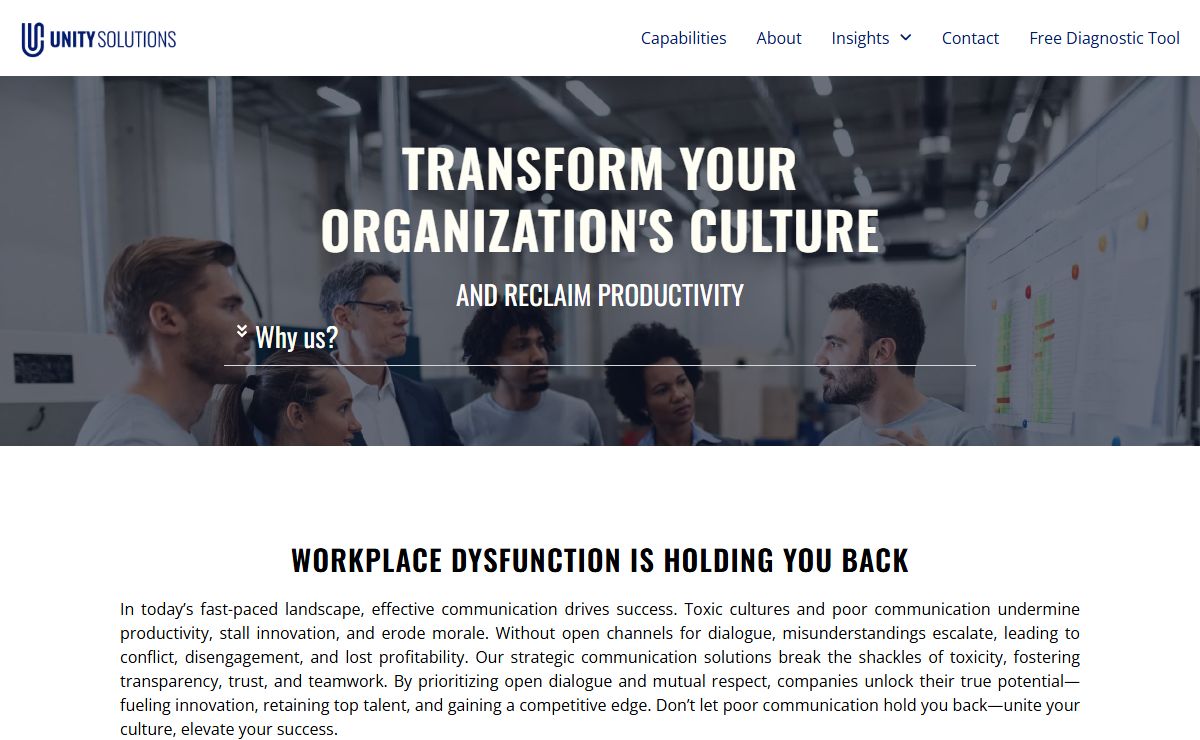 Unity Solutions – Management Consulting