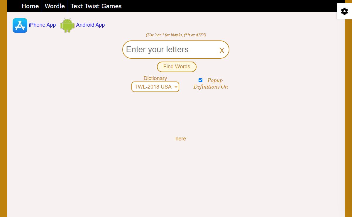 Unscramble - Turn letters into words