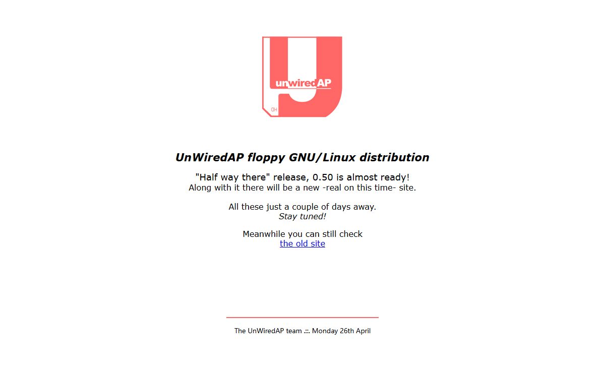 UnWiredAP GNU/Linux floppy distribution